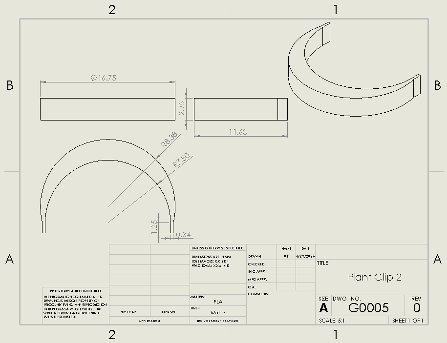 Plant clip V2 drawing